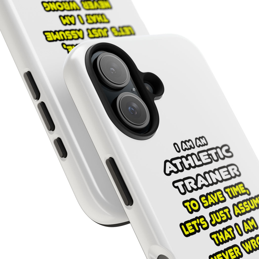 Funny Athletic Trainer T Shirts - Tough Phone Cases