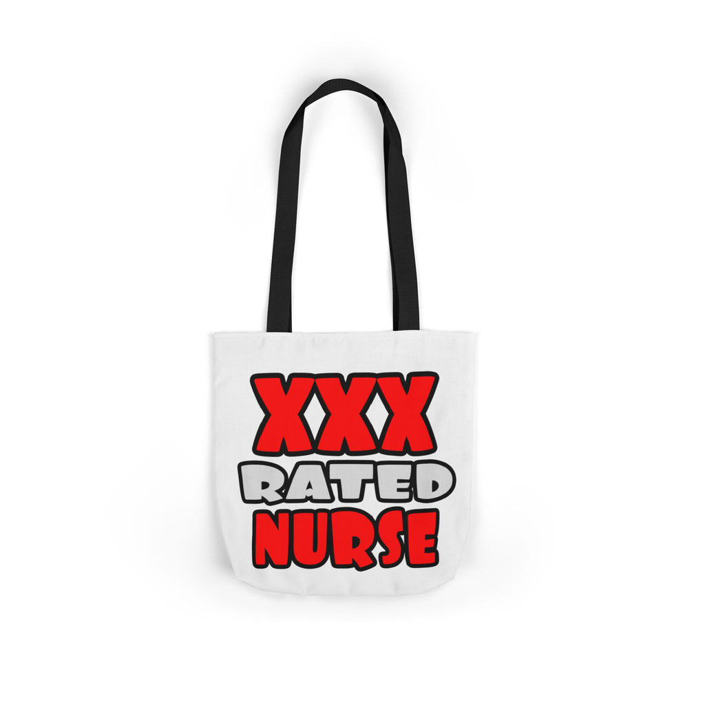 XXX Rated Nurse - Canvas Tote Bag, 5-Color Straps