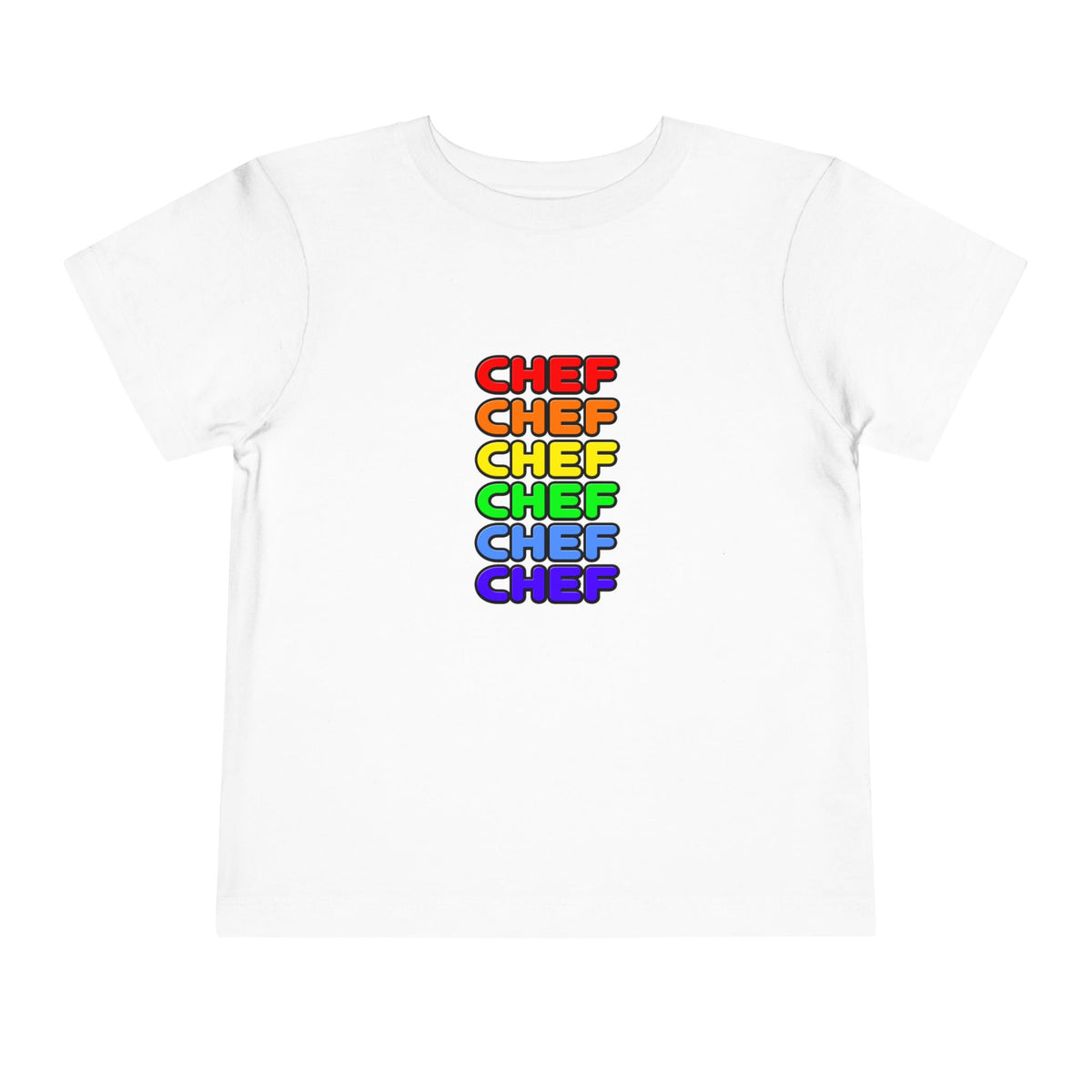 Rainbow Chef - Toddler Short Sleeve Tee