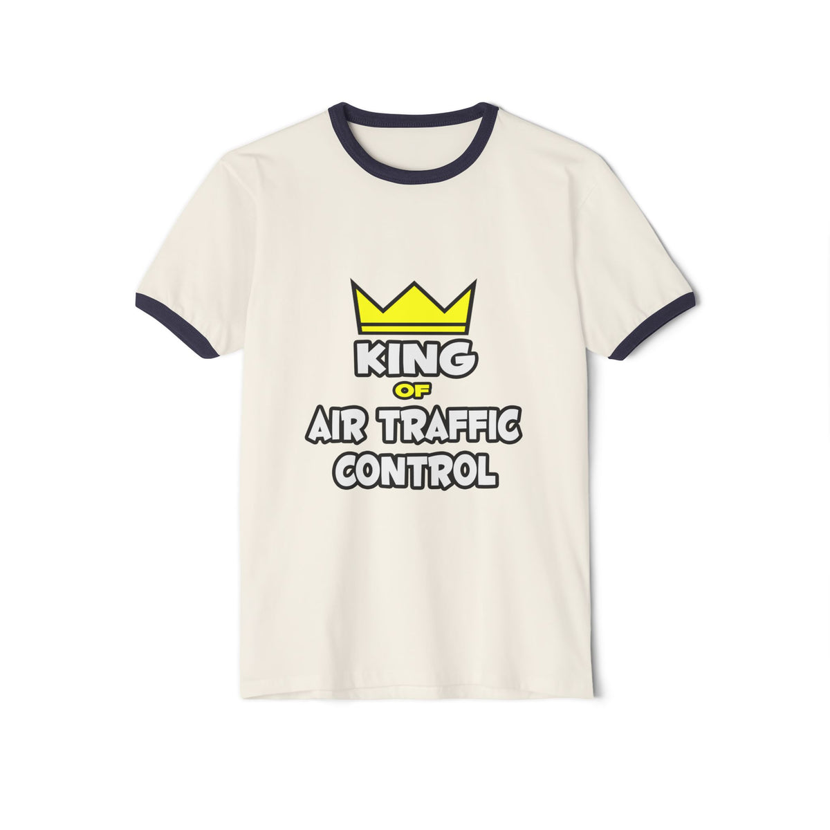 King of Air Traffic Control - Unisex Cotton Ringer T-Shirt