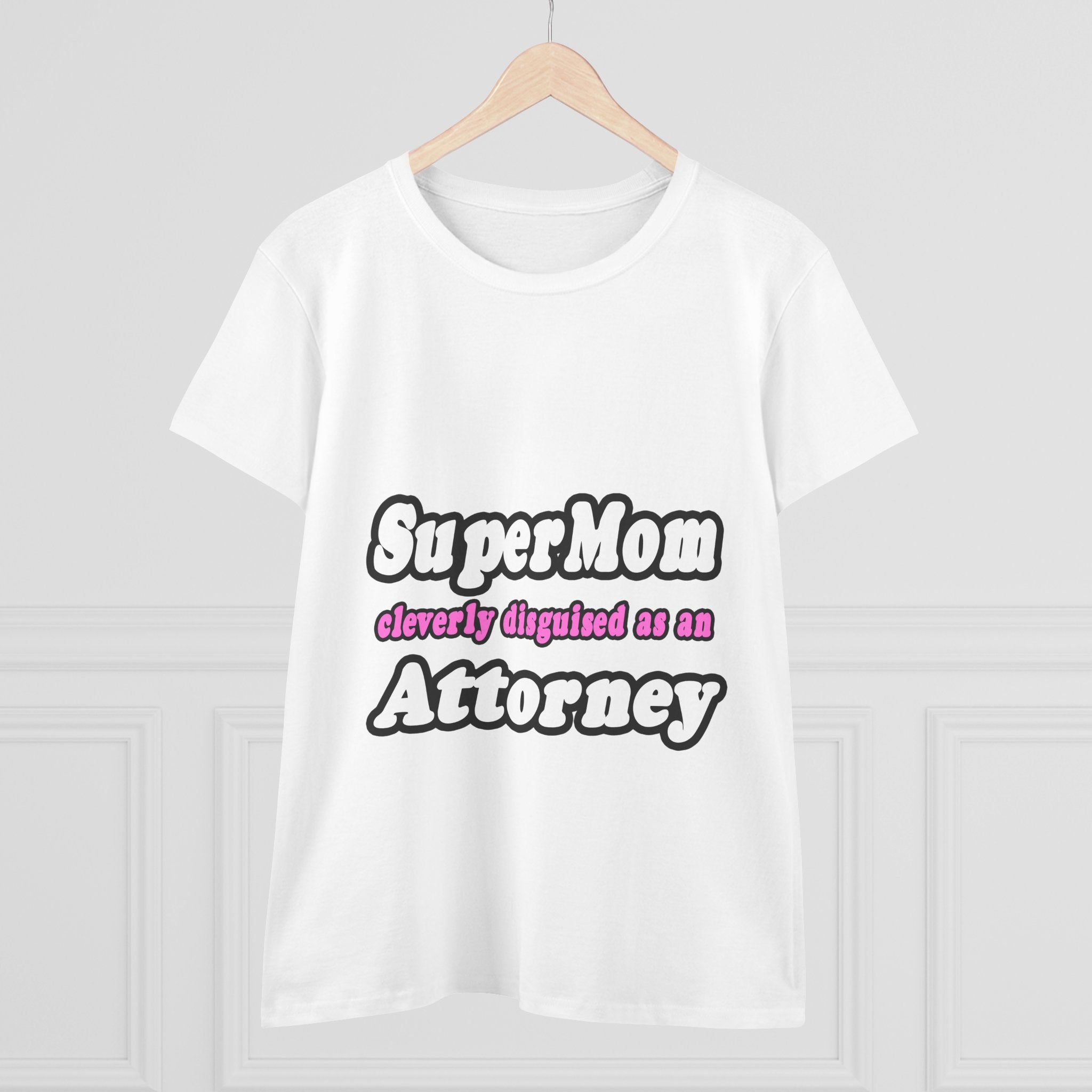 SuperMom Attorney - Women's Midweight Cotton Tee