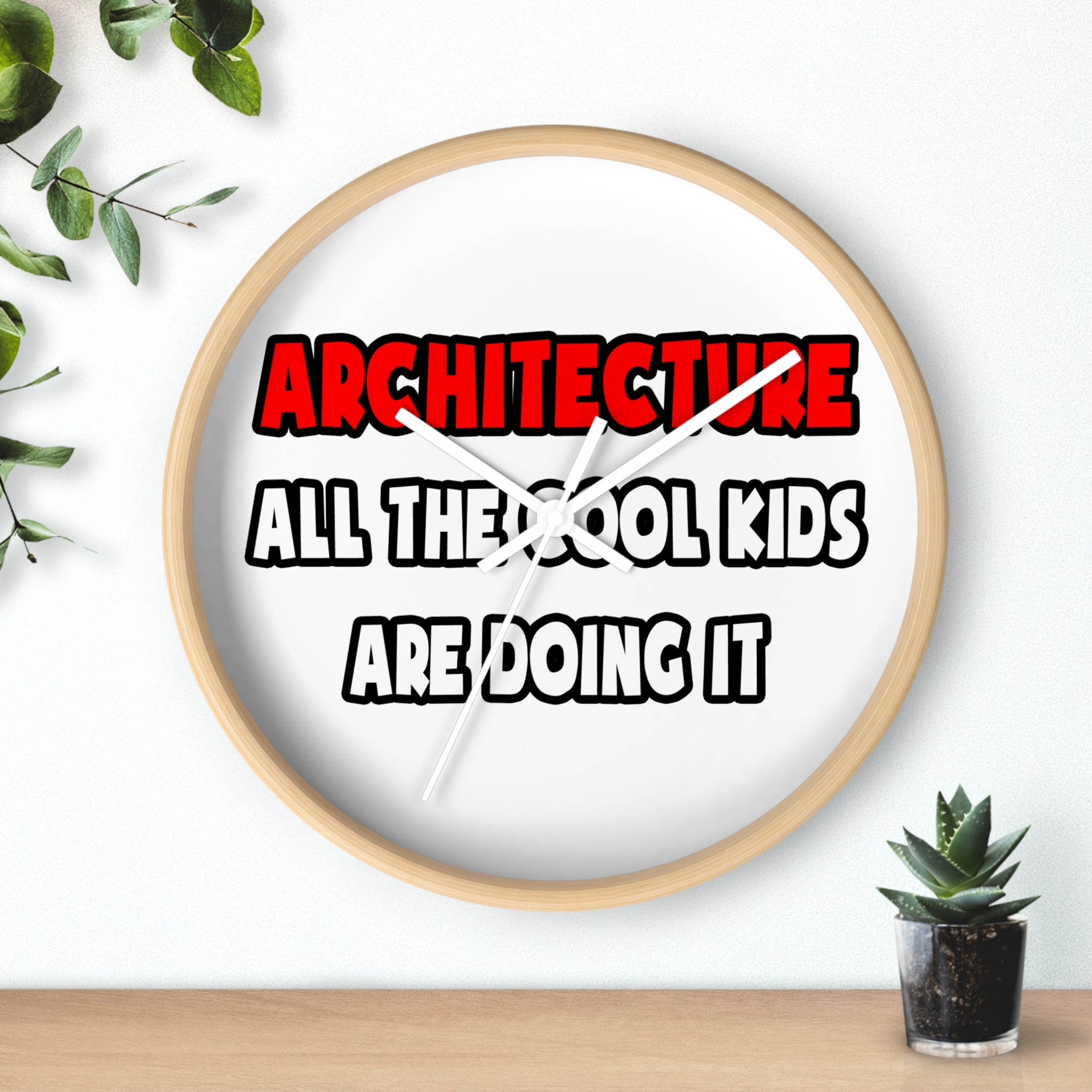 Funny Architect Shirts and Gifts - Wall Clock