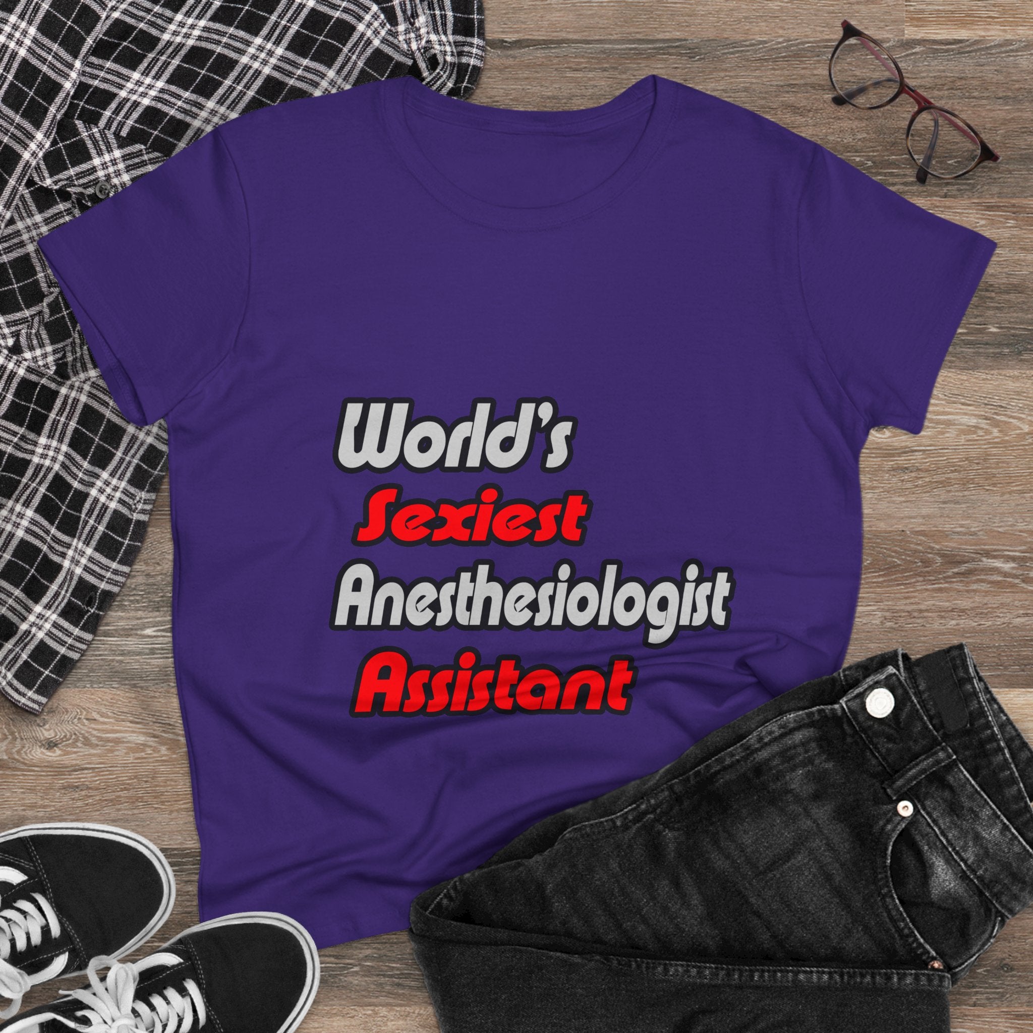 World's Sexiest Anesthesiologist Assistant - Women's Midweight Cotton Tee