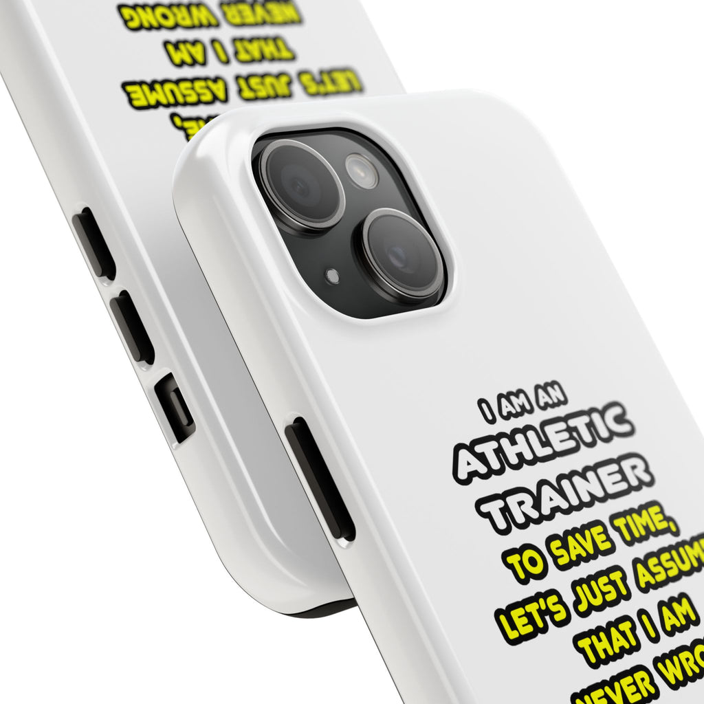 Funny Athletic Trainer T Shirts - Tough Phone Cases