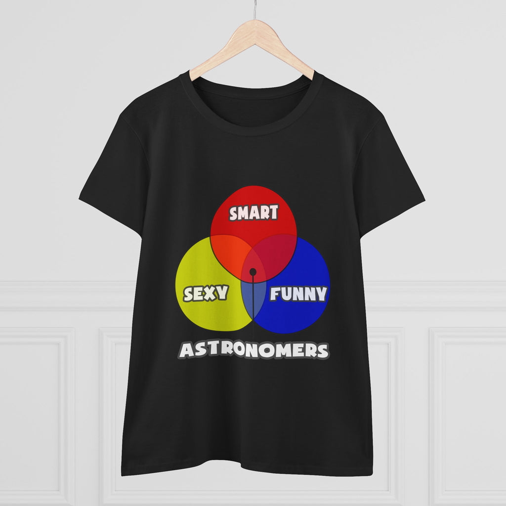 Venn Diagram .. Astronomers - Women's Midweight Cotton Tee