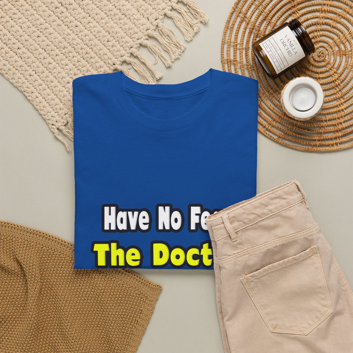 No Fear, The Doctor Is Here - Unisex Heavy Cotton Tee