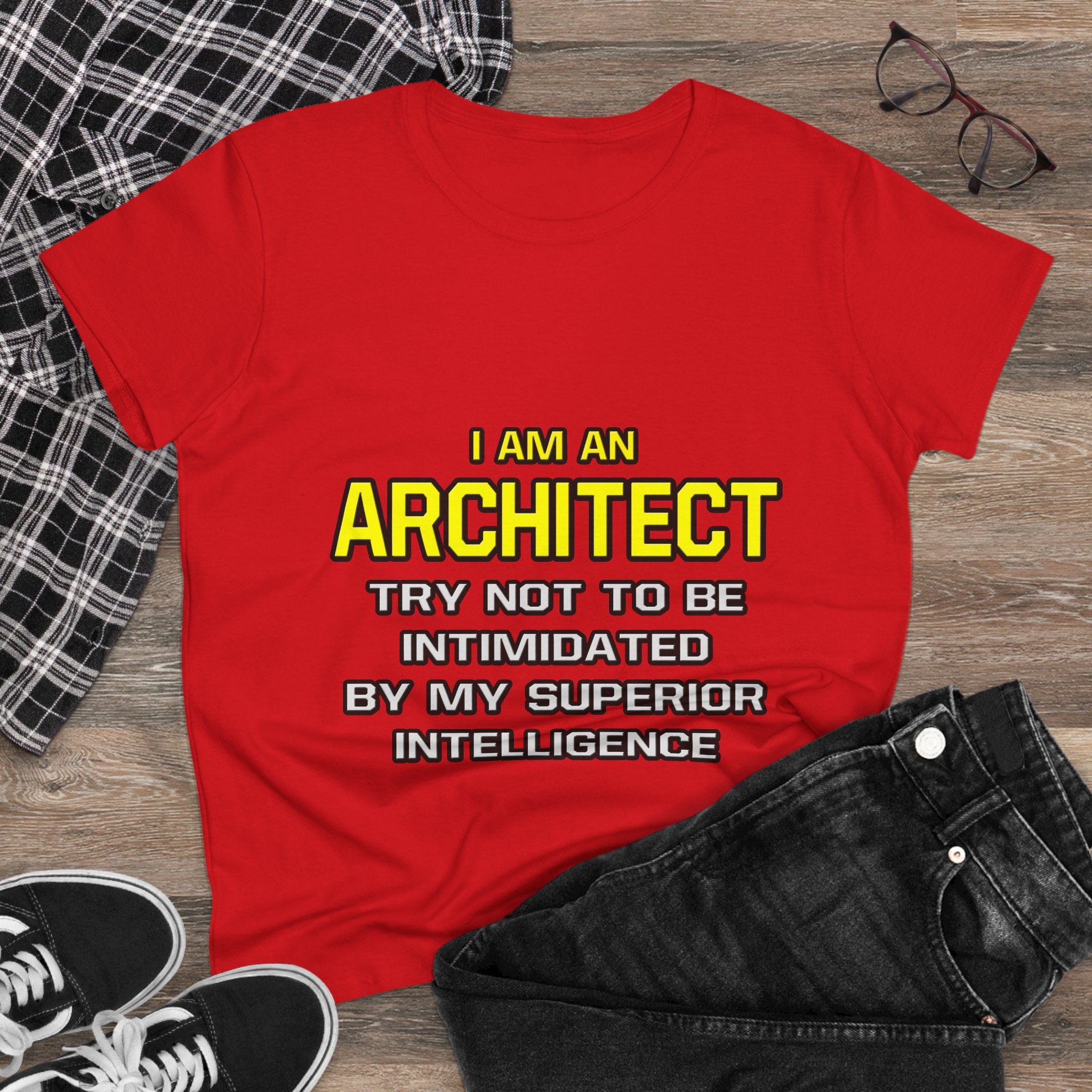 Architect...Superior Intelligence - Women's Midweight Cotton Tee