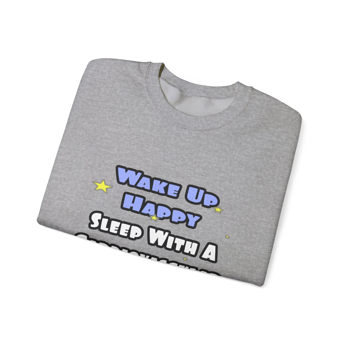 Wake Up Happy .. Sleep With Cardiovascular Tech - Unisex Heavy Blend™ Crewneck Sweatshirt