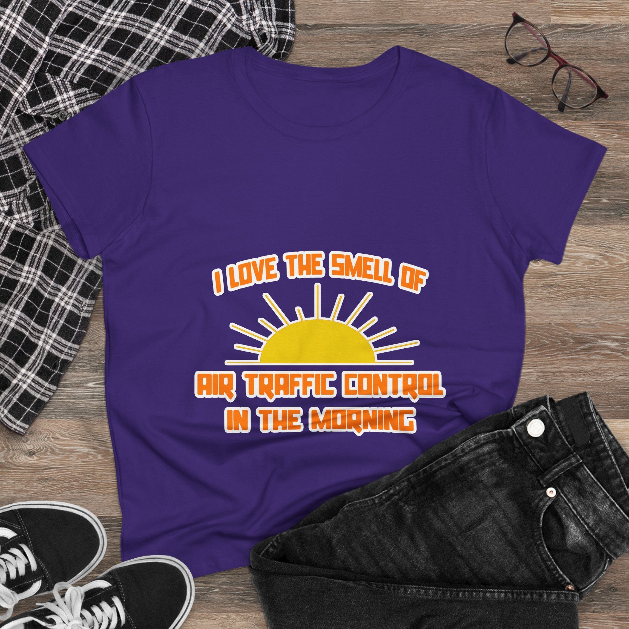 Smell of Air Traffic Control in the Morning - Women's Midweight Cotton Tee