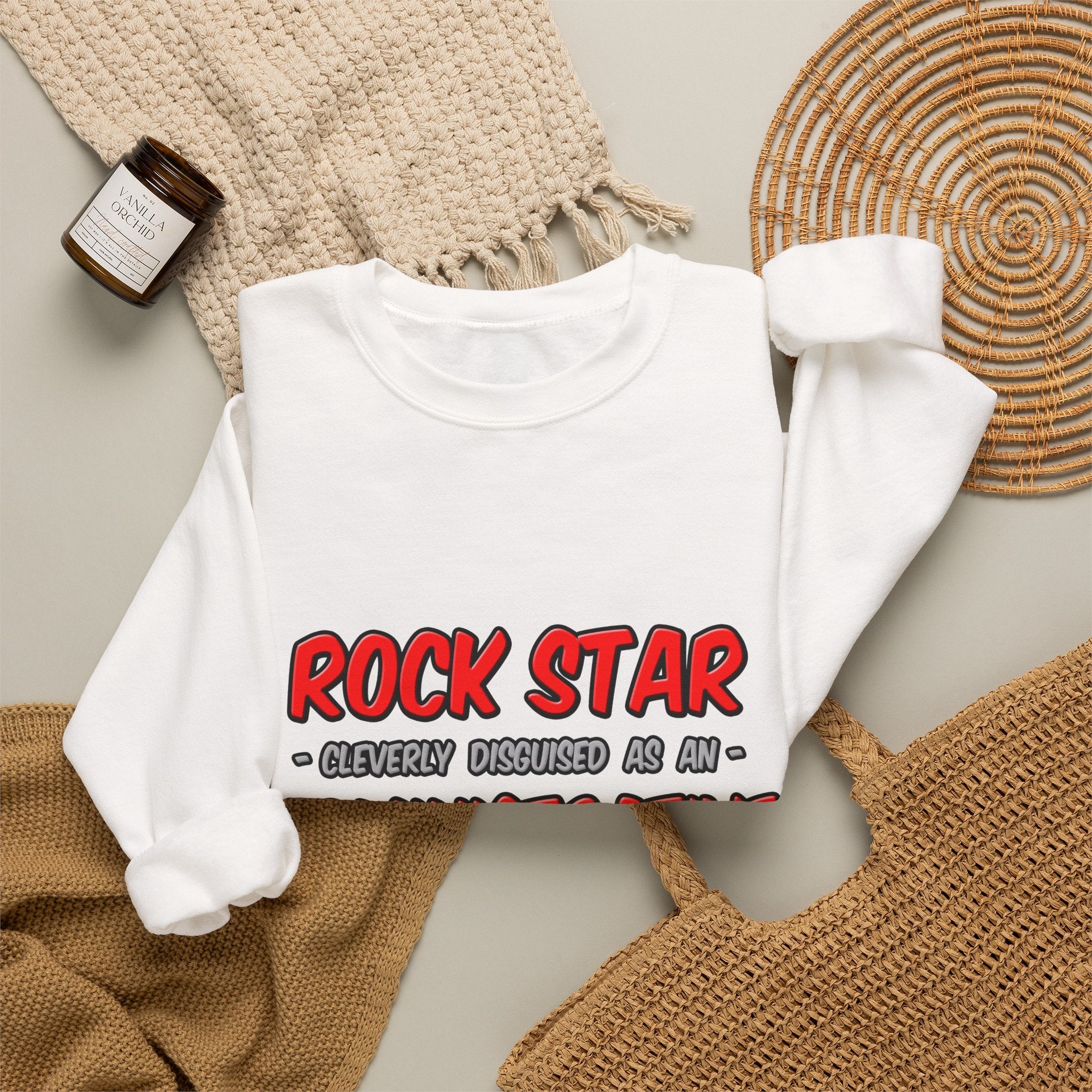 Rock Star...Administrative Assistant - Unisex Heavy Blend™ Crewneck Sweatshirt