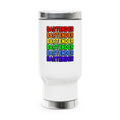 Rainbow Bartender - Stainless Steel Travel Mug with Handle, 14oz