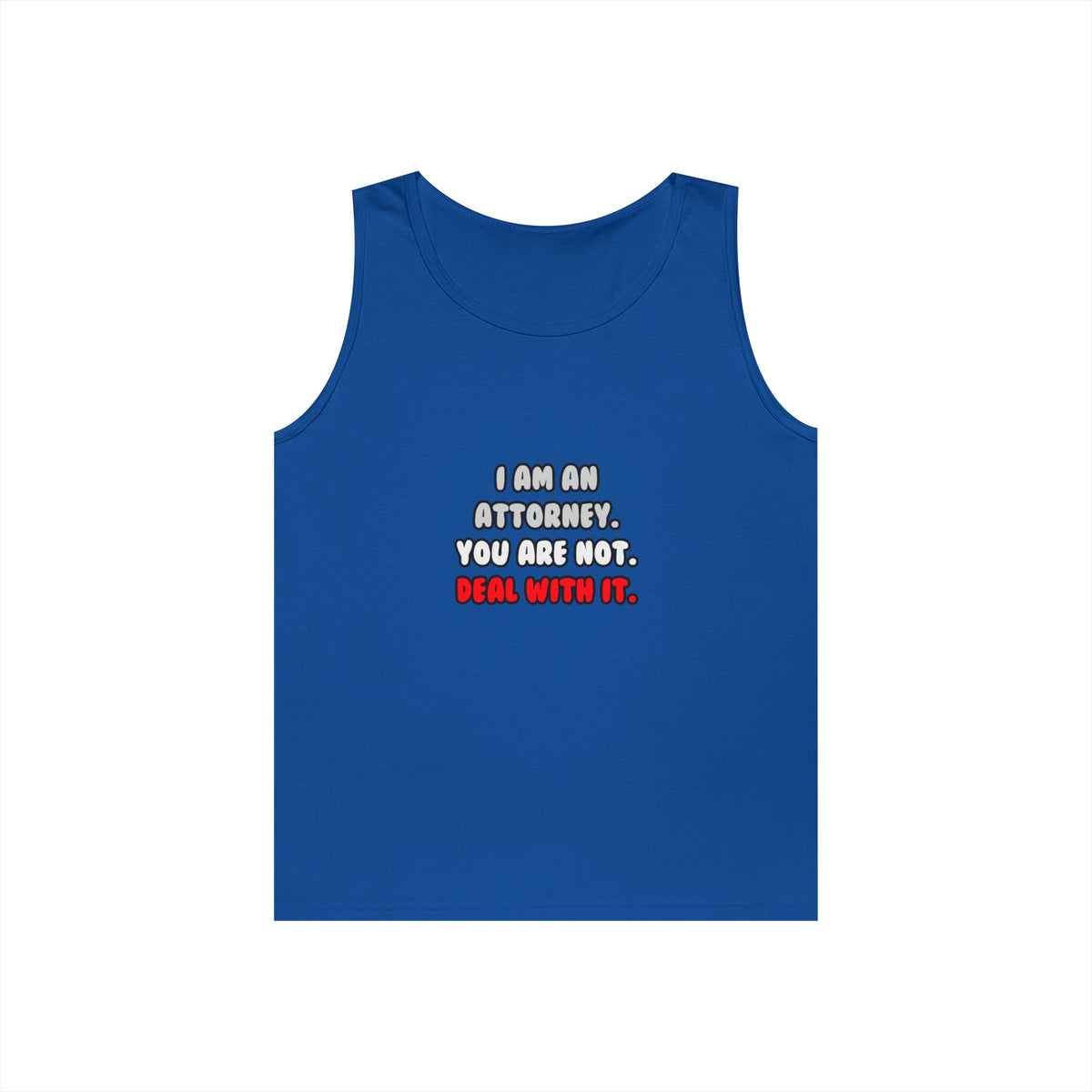 Deal With It ... Funny Attorney - Unisex Heavy Cotton Tank Top