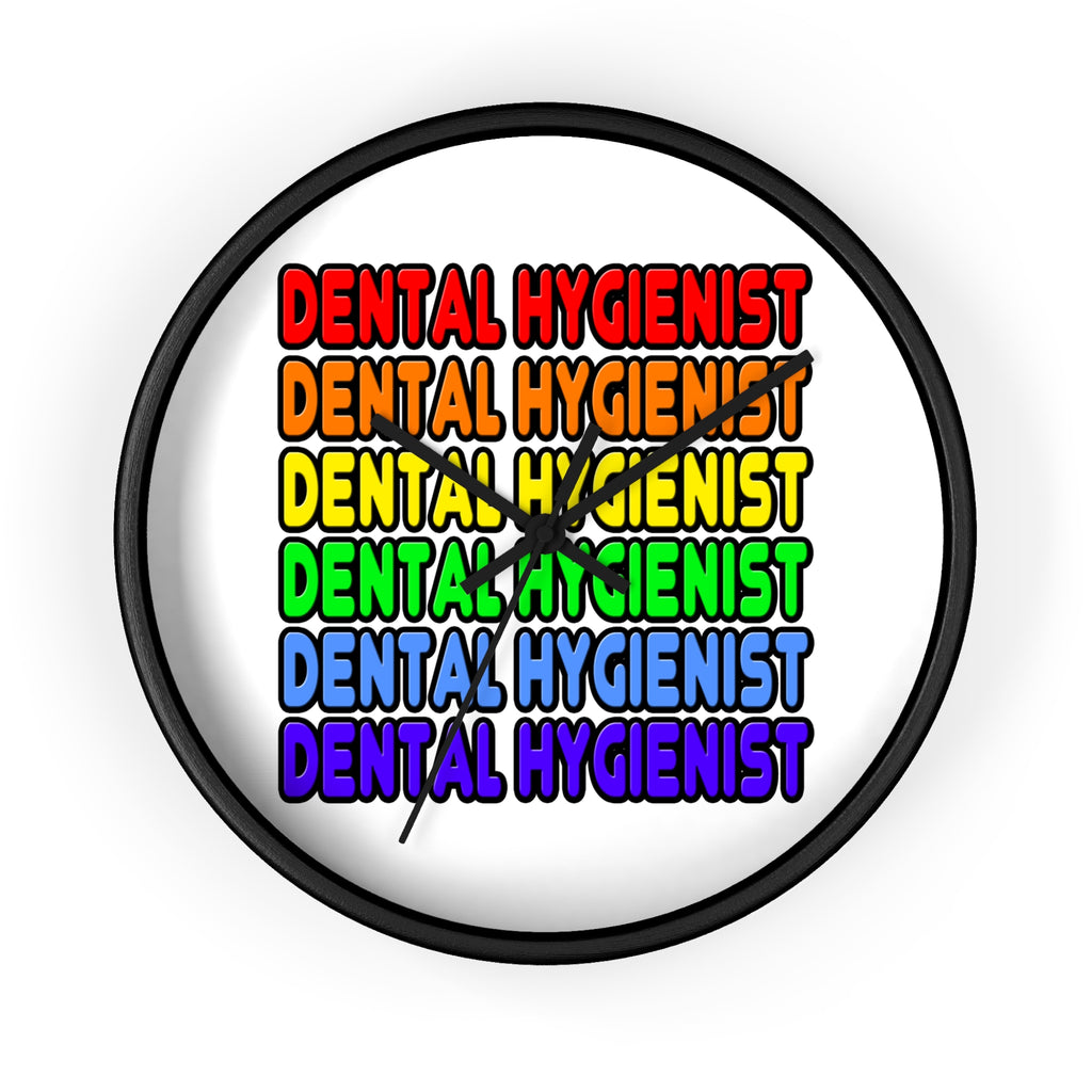Rainbow Dental Hygienist - Wall Clock
