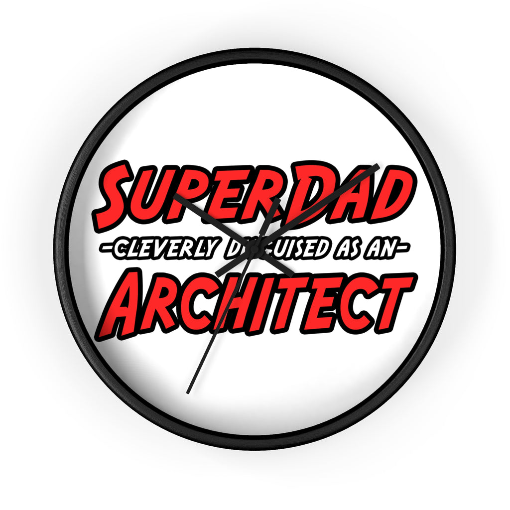 SuperDad...Architect - Wall Clock