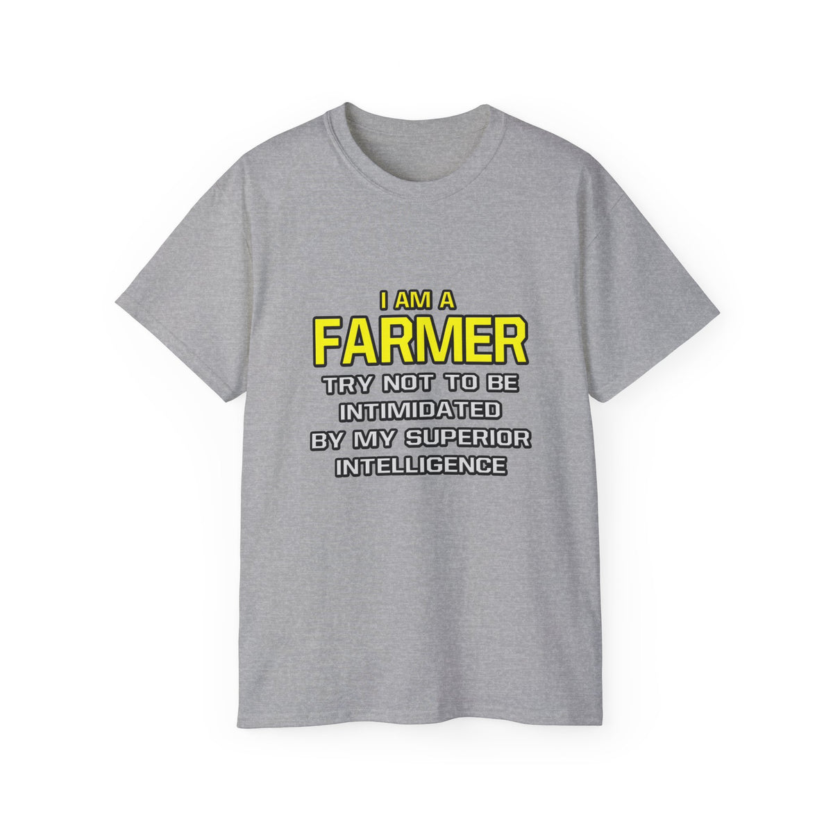 Farmer...Superior Intelligence - Unisex Ultra Cotton Tee