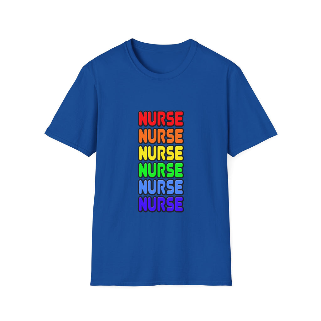 Rainbow Nurse - Unisex Softstyle T-Shirt