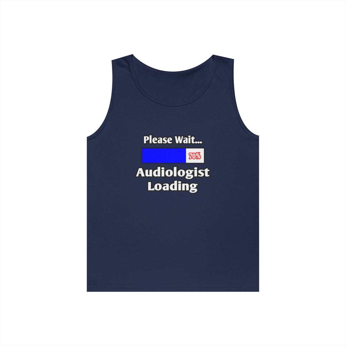 Please Wait...Audiologist Loading - Unisex Heavy Cotton Tank Top