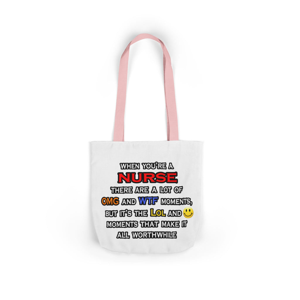 Nurse ... OMG WTF LOL - Canvas Tote Bag, 5-Color Straps