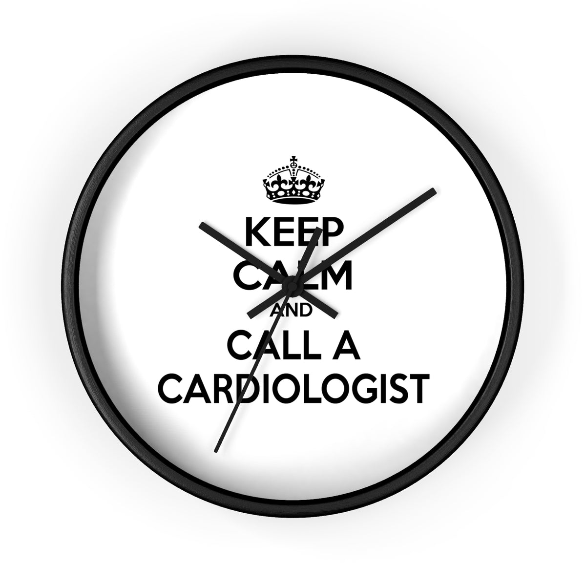 Keep Calm and Call a Cardiologist - Wall Clock