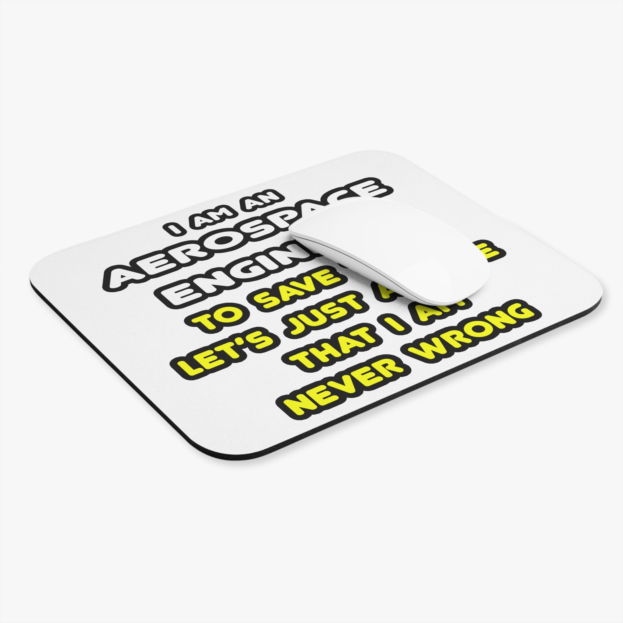 Funny Aerospace Engineer T Shirts and Gifts - Mouse Pad (Rectangle)