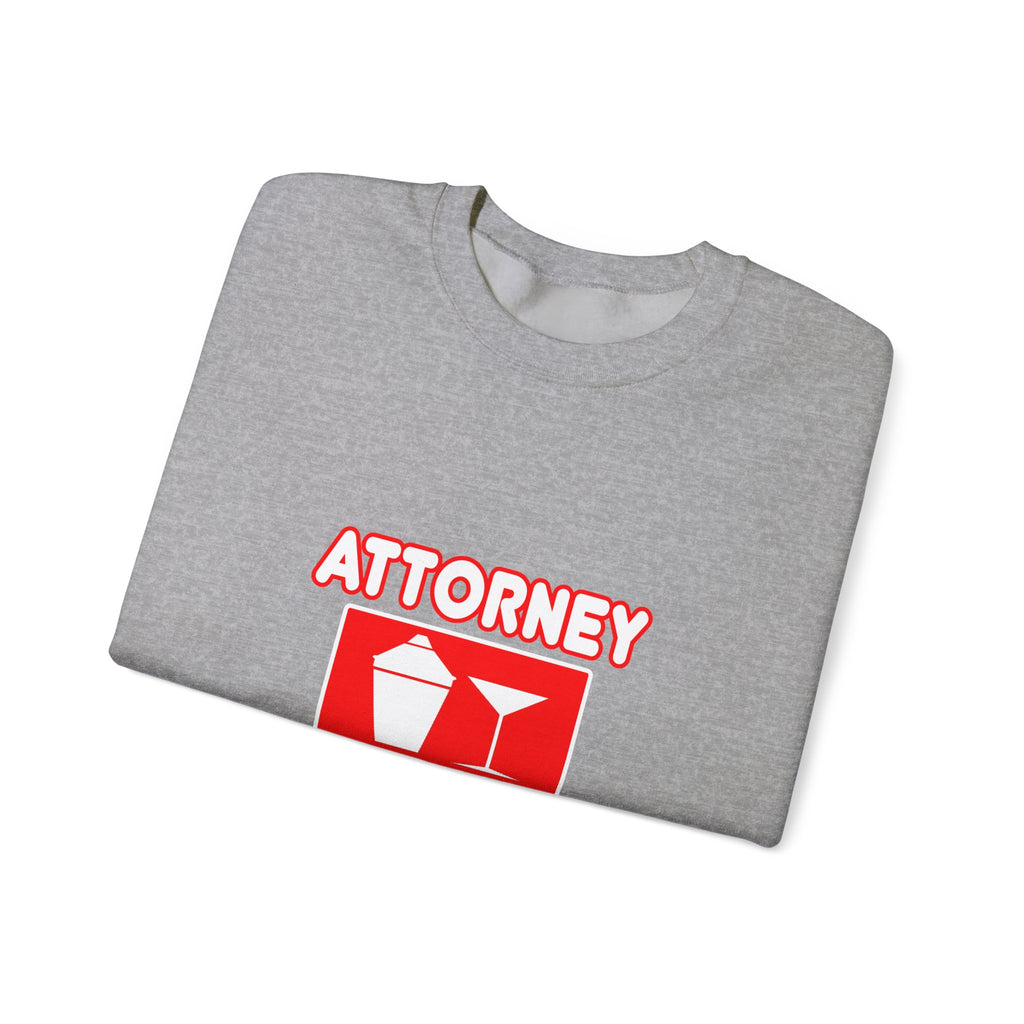 Attorney...Will Work For Cocktails - Unisex Heavy Blend™ Crewneck Sweatshirt