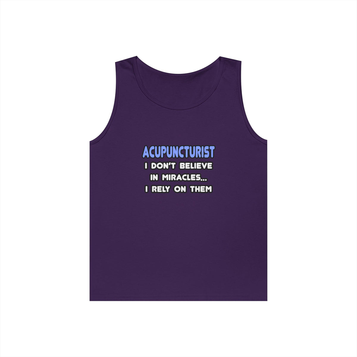 Miracles and Acupuncturists - Unisex Heavy Cotton Tank Top