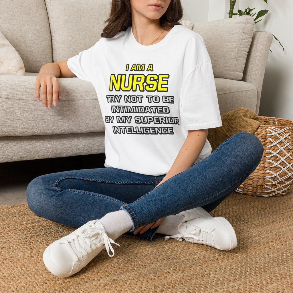 Nurse...Superior Intelligence - Unisex Softstyle T-Shirt