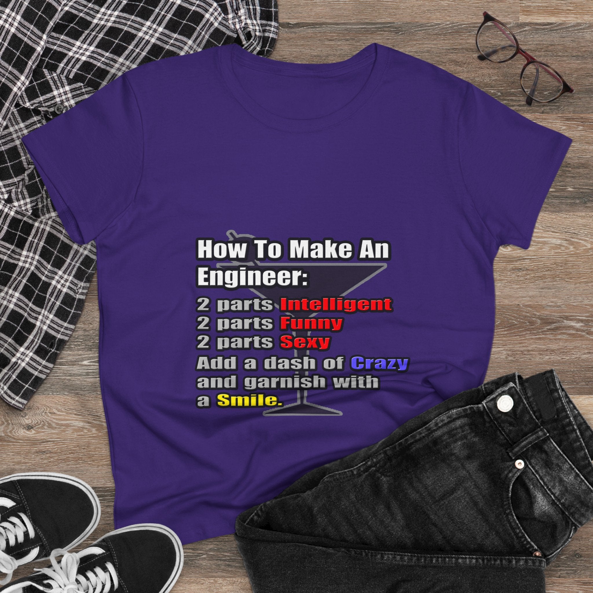 How To Make an Engineer - Women's Midweight Cotton Tee