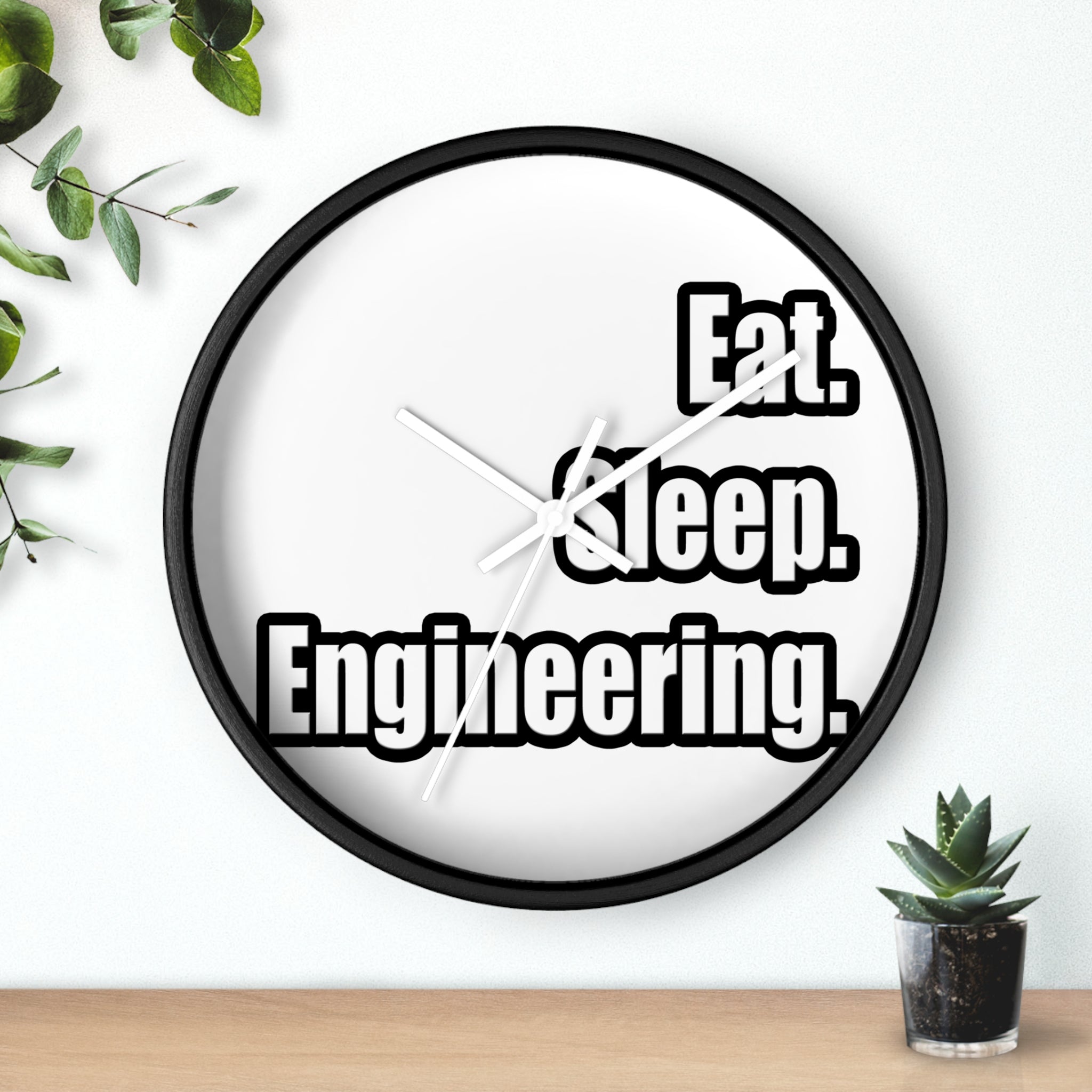 Eat. Sleep. Engineering - Wall Clock