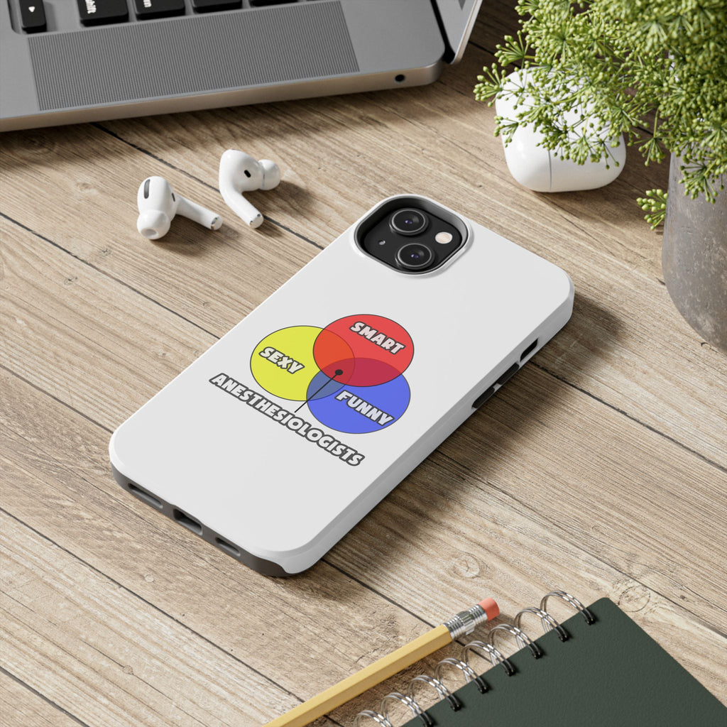 Venn Diagram .. Anesthesiologists - Tough Phone Cases