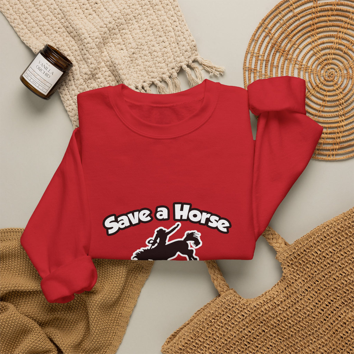 Save a Horse, Ride an Anesthesiologist Asst - Unisex Heavy Blend™ Crewneck Sweatshirt