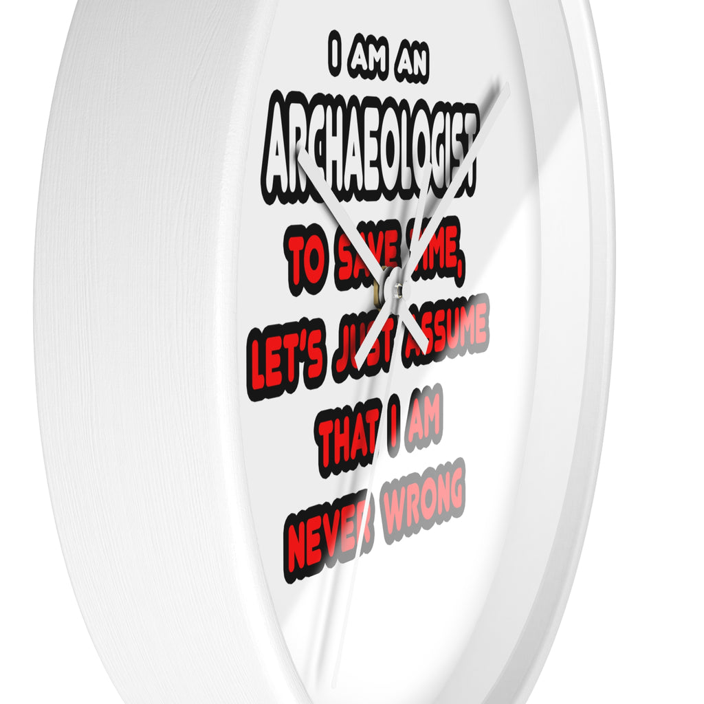 Funny Archaeologist T Shirts and Gifts - Wall Clock