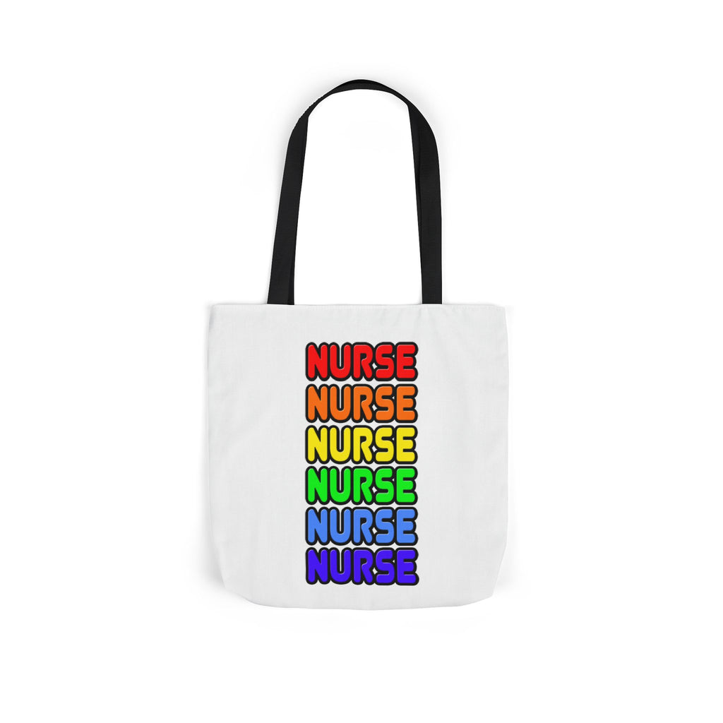 Rainbow Nurse - Canvas Tote Bag, 5-Color Straps