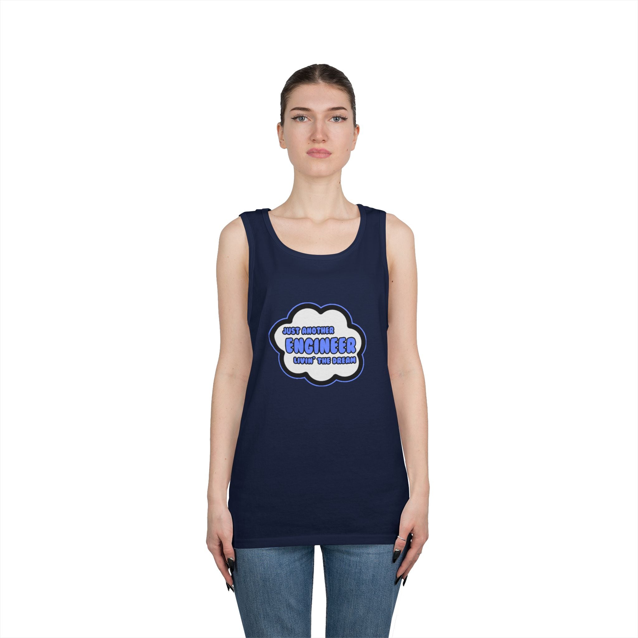 Engineer .. Livin' The Dream - Unisex Heavy Cotton Tank Top