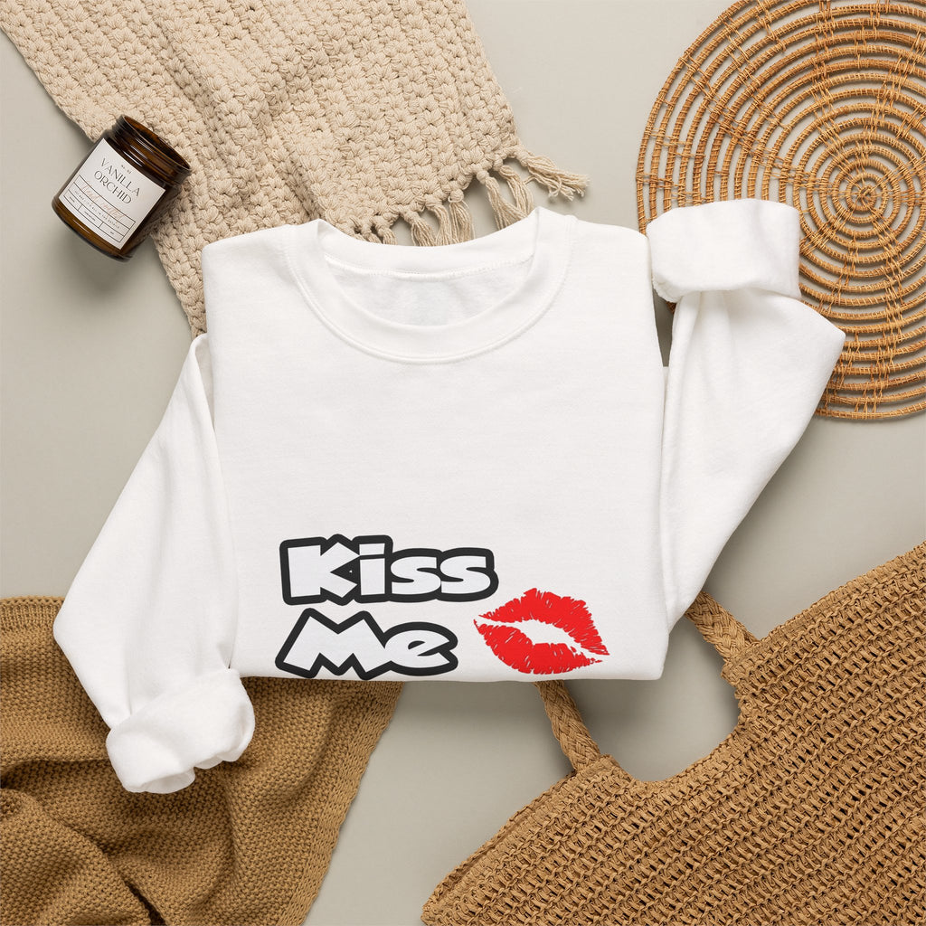 Kiss Me...I Am A Teacher - Unisex Heavy Blend™ Crewneck Sweatshirt