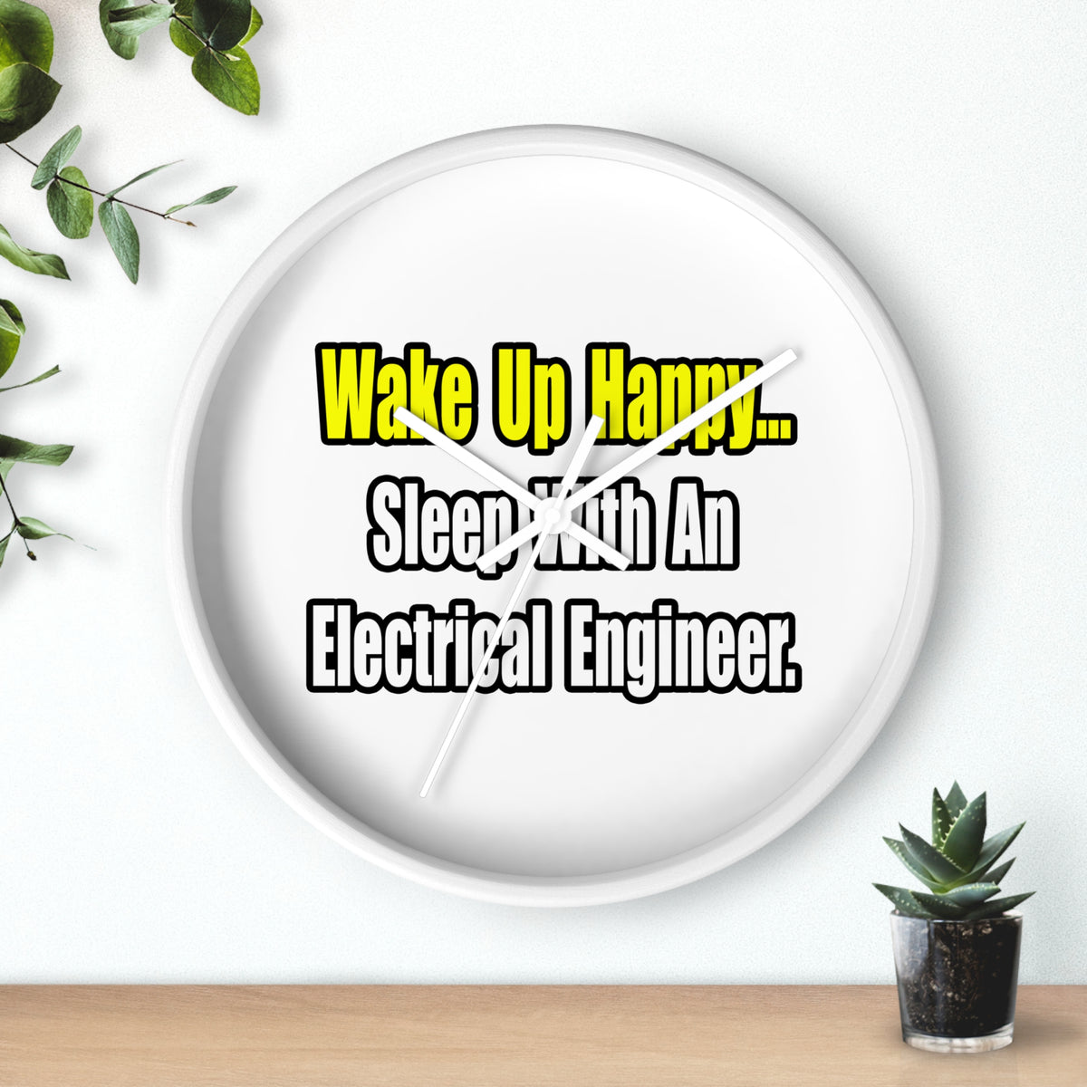 Sleep With An Electrical Engineer - Wall Clock