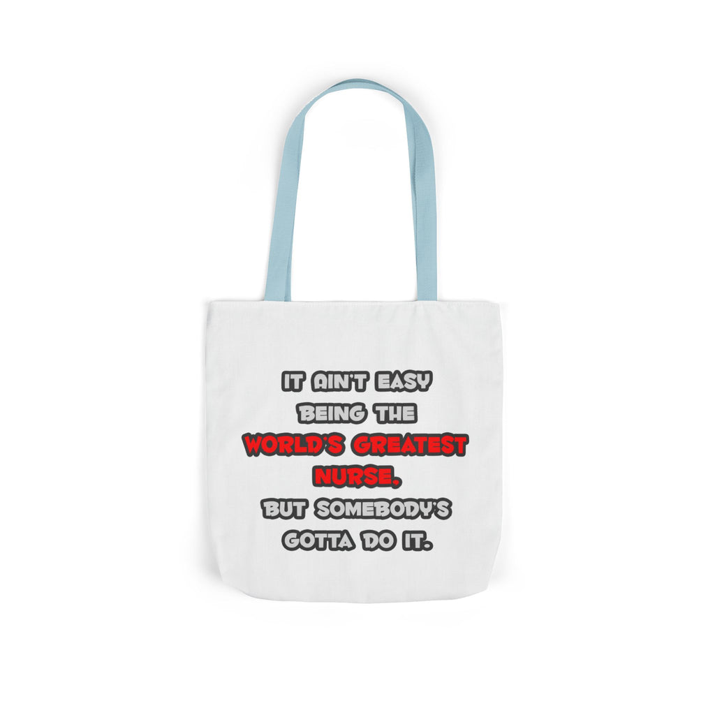 World's Greatest Nurse Joke - Canvas Tote Bag, 5-Color Straps