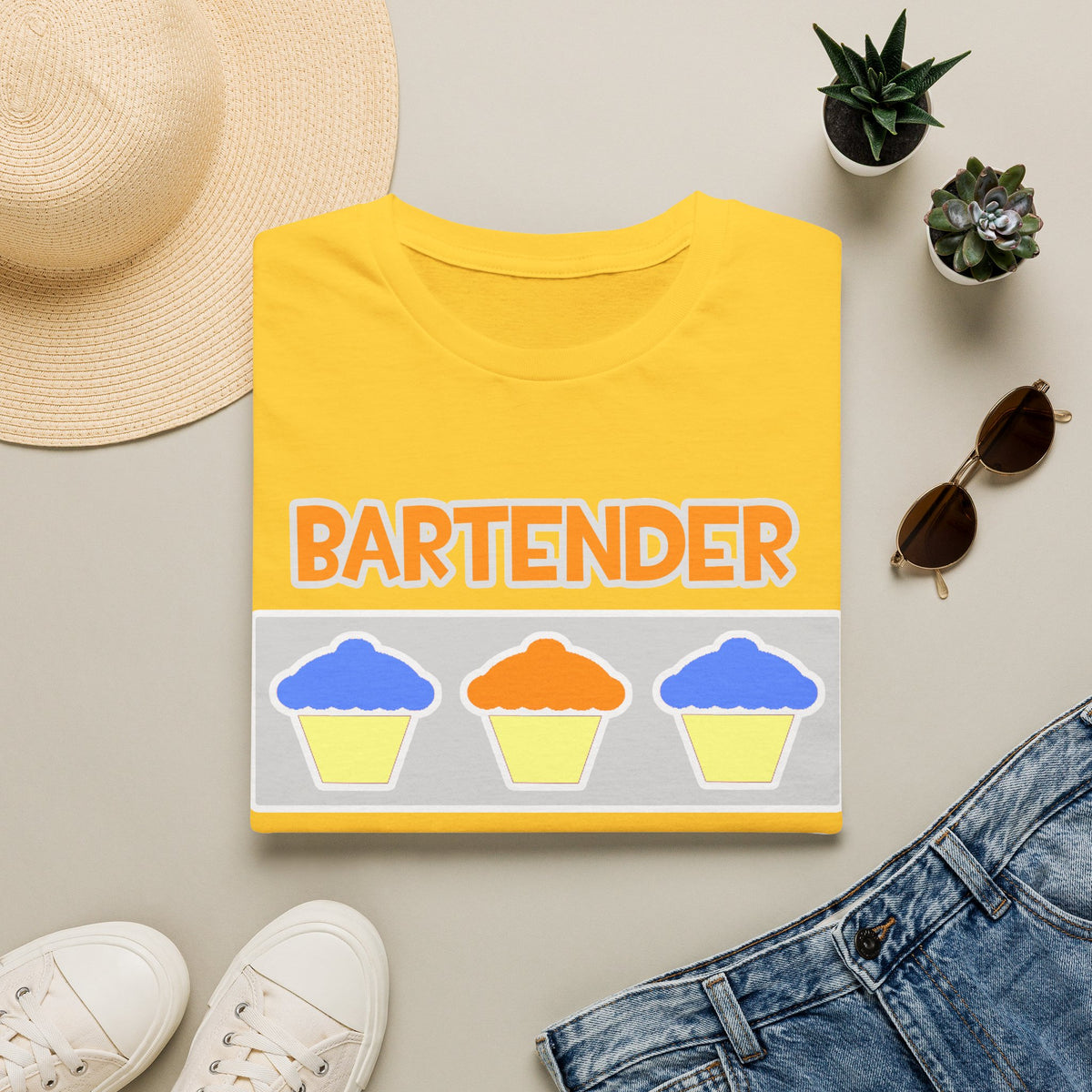 Bartender ... Will Work For Cupcakes - Unisex Softstyle T-Shirt