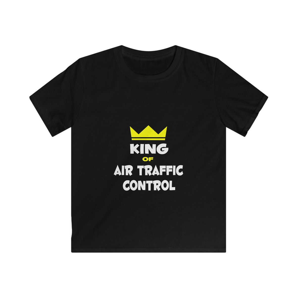King of Air Traffic Control - Kids Softstyle Tee