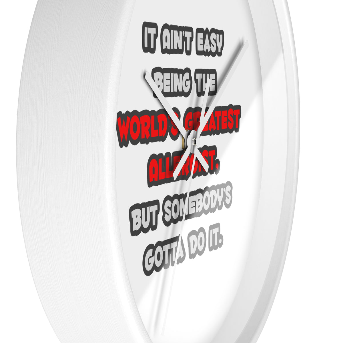 World's Greatest Allergist Joke - Wall Clock