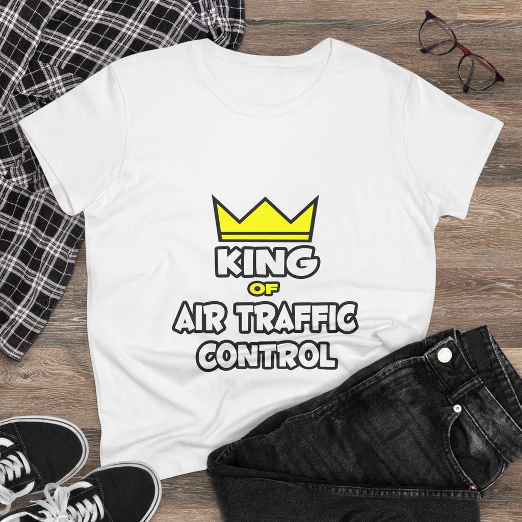King of Air Traffic Control - Women's Midweight Cotton Tee
