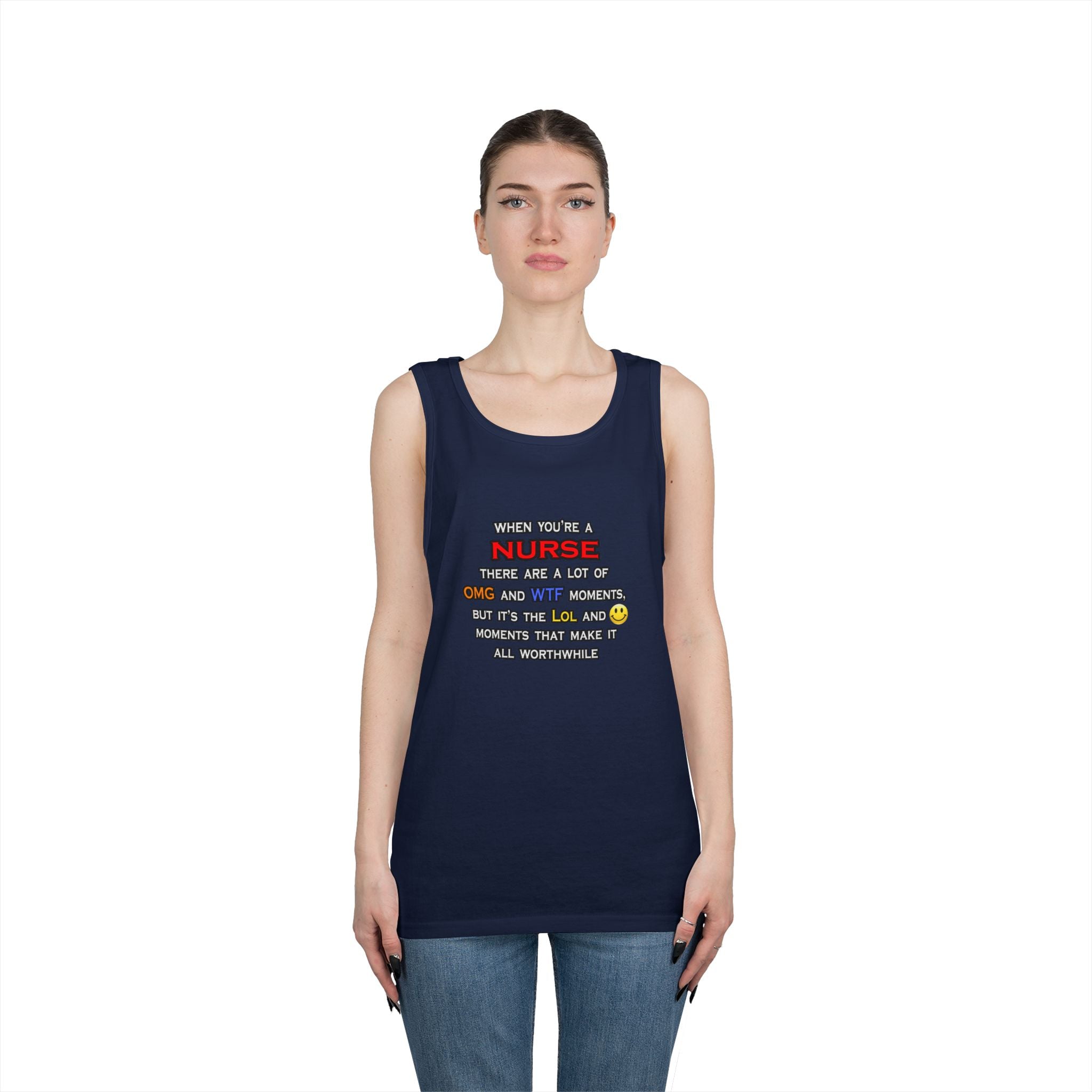 Nurse ... OMG WTF LOL - Unisex Heavy Cotton Tank Top