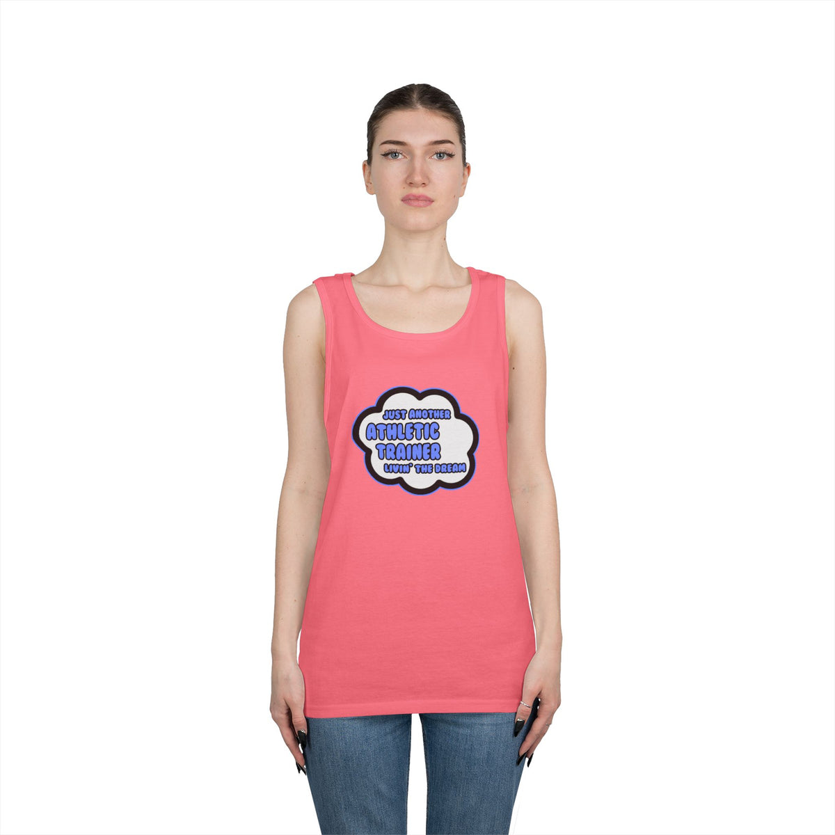 Athletic Trainer .. Livin' The Dream - Unisex Heavy Cotton Tank Top