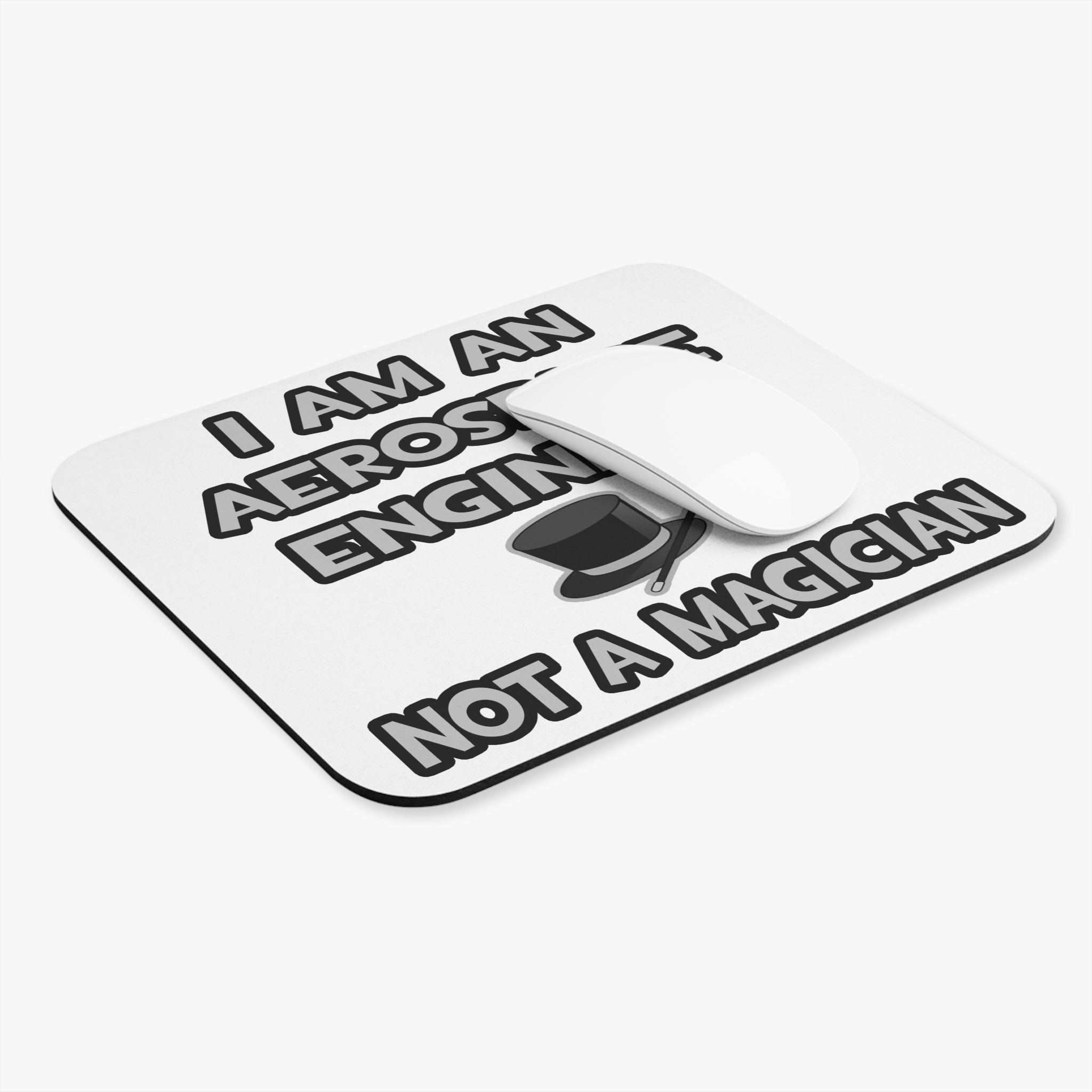 Aerospace Engineer ... Not A Magician - Mouse Pad (Rectangle)