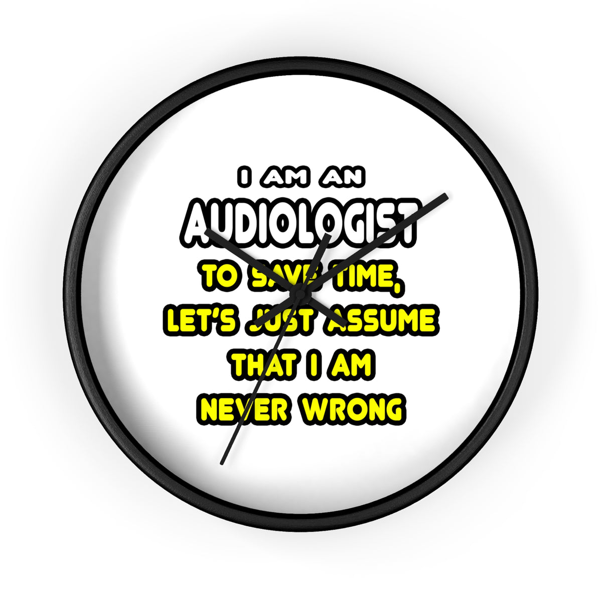 Funny Audiologist T Shirts and Gifts - Wall Clock