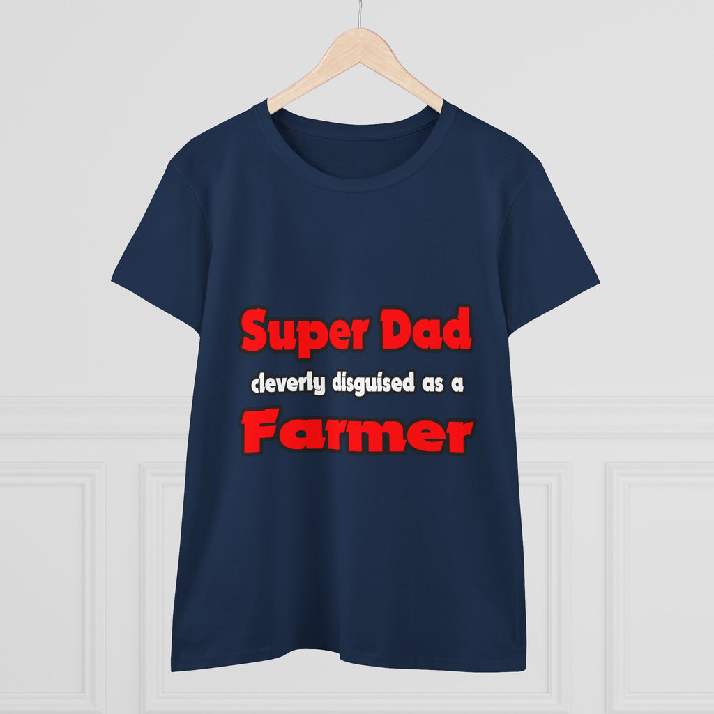 Super Dad ... Farmer - Women's Midweight Cotton Tee