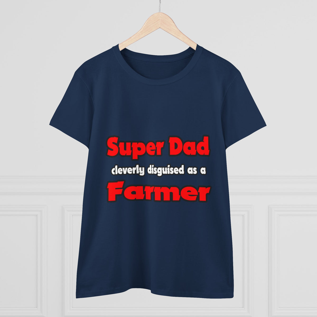 Super Dad ... Farmer - Women's Midweight Cotton Tee