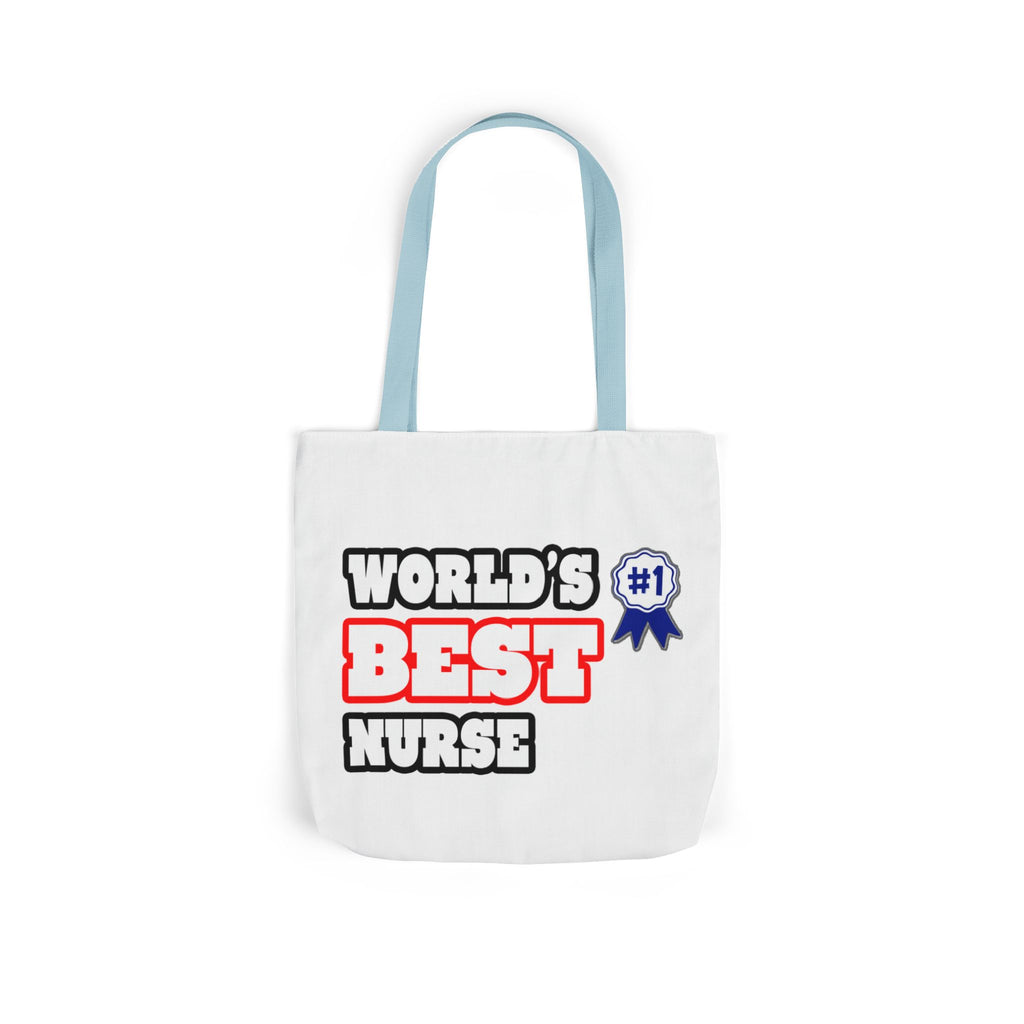 World's Best Nurse - Canvas Tote Bag, 5-Color Straps