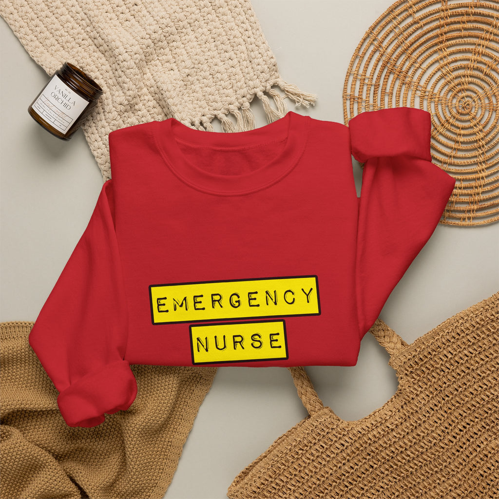 Emergency Nurse...Hardest Job You'll Ever Love - Unisex Heavy Blend™ Crewneck Sweatshirt