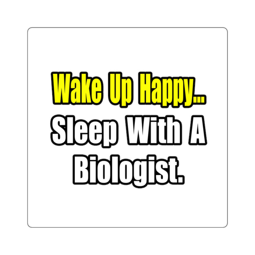 Sleep With Biologist - Square Stickers